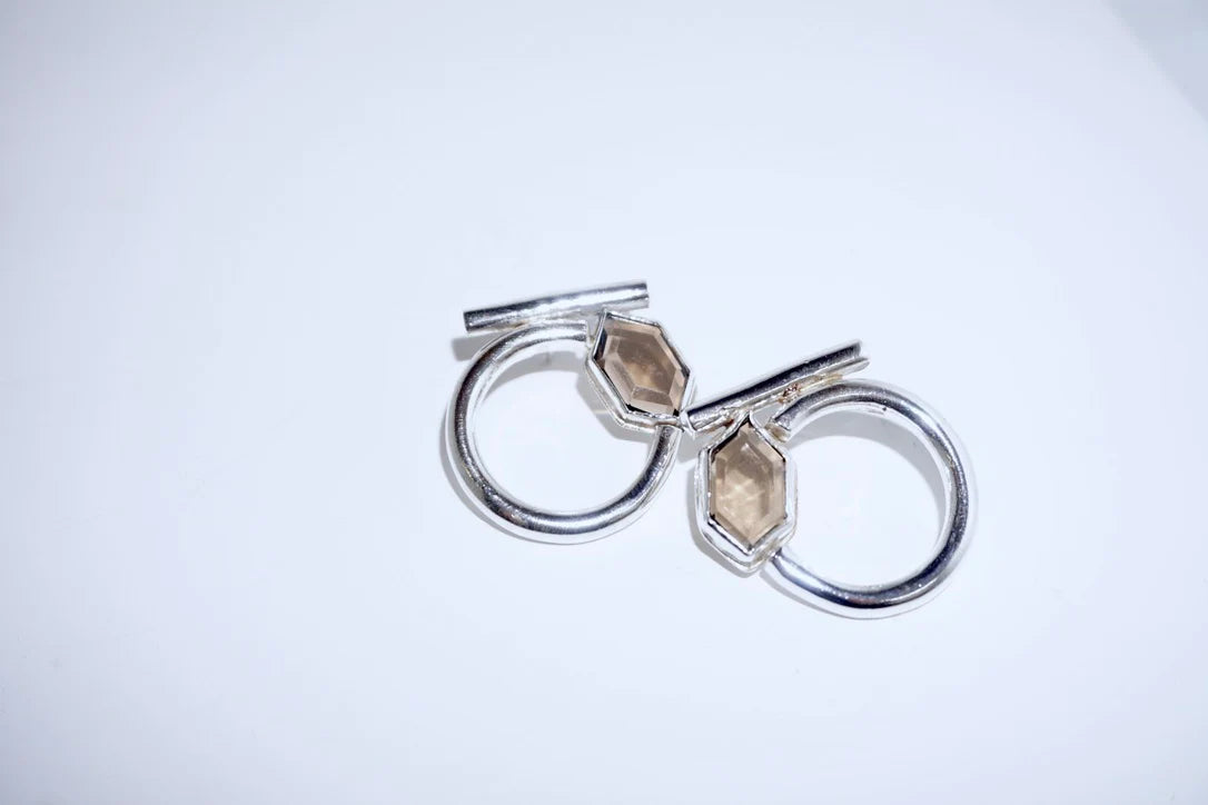 Smokey Rounds Earrings