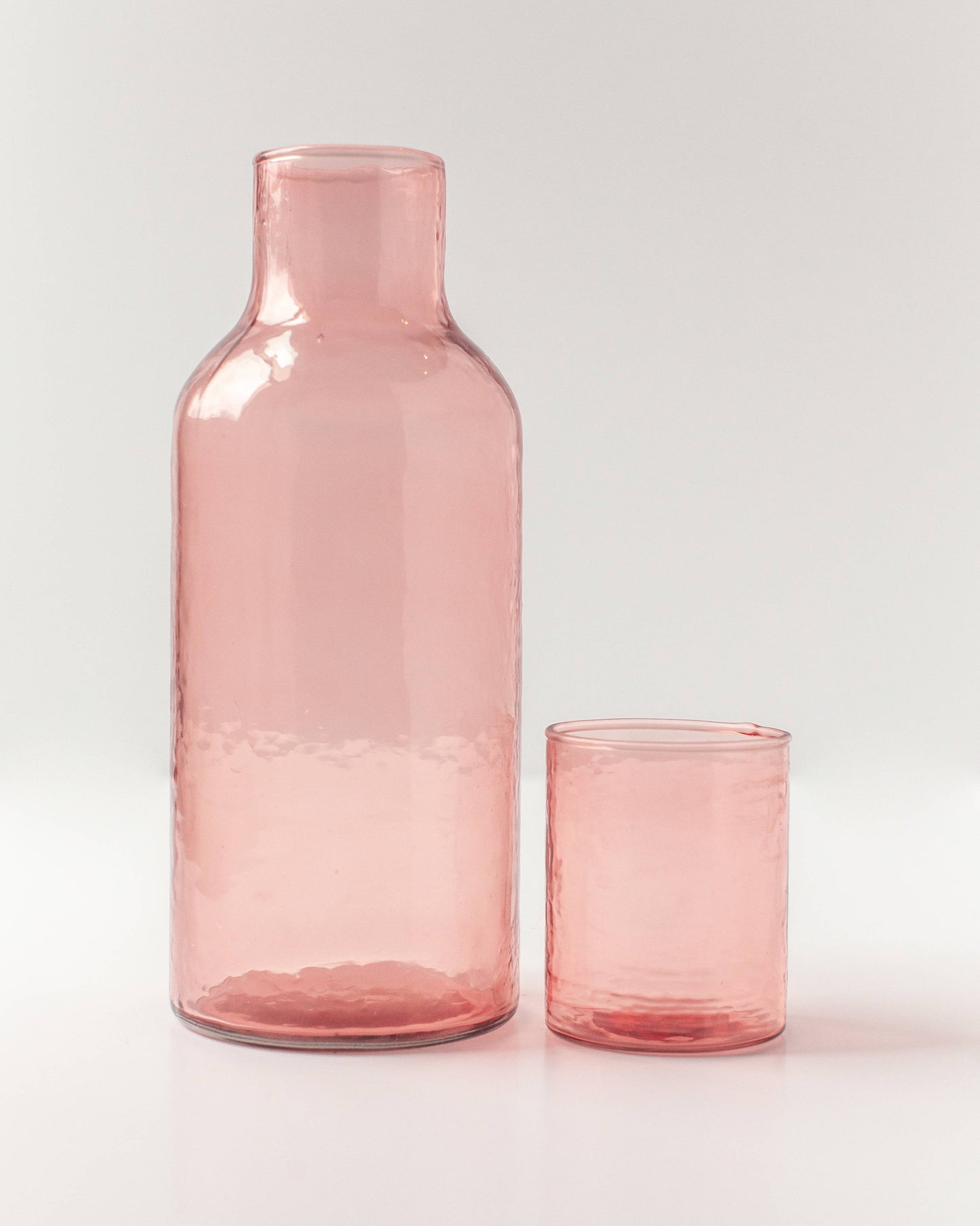 Hammered Glass Carafe