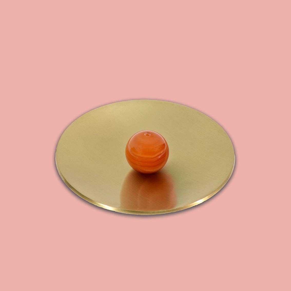 Hoseki Mari - Carnelian Crystal Incense Burner
