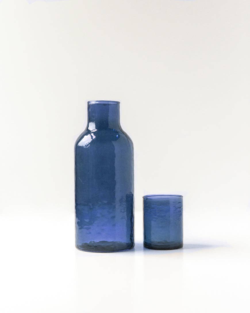 Hammered Glass Carafe