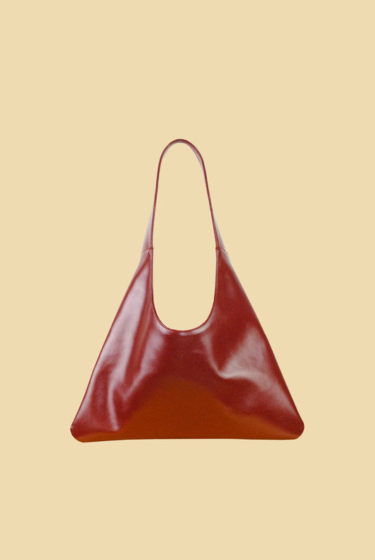 Agave Triangle Tote | Burgundy Red
