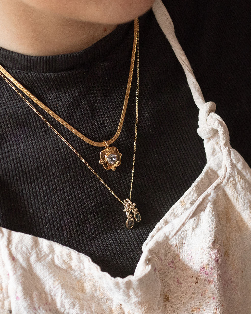 Pavillion Pendant | 14K Gold