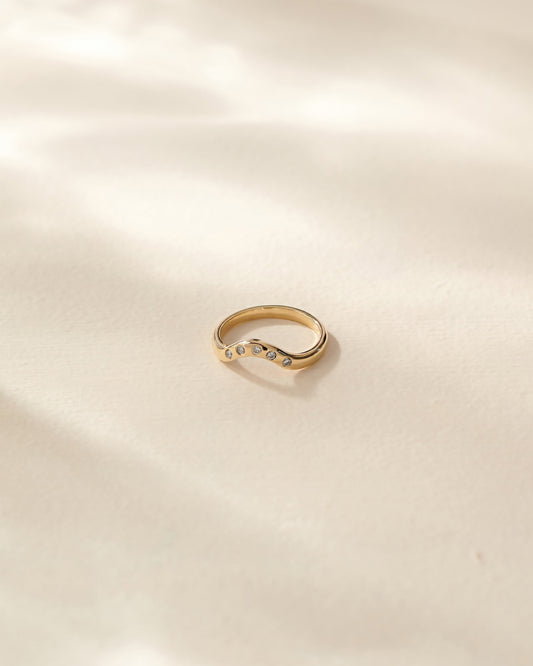 Diamond Crown Ring | 14K Gold