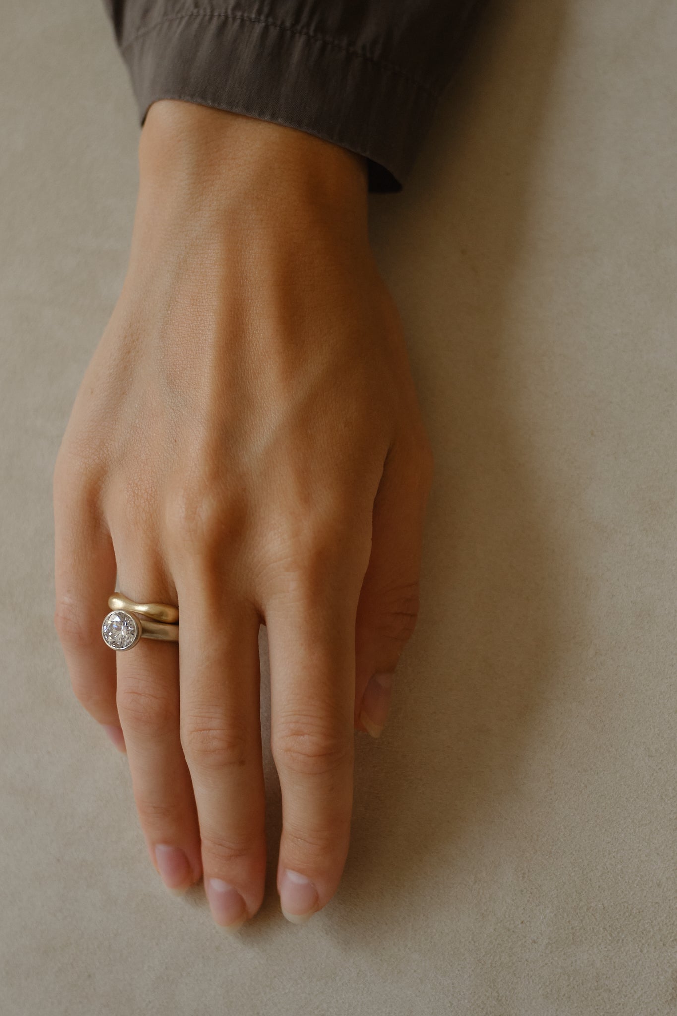 Gold Vessel for a Diamond