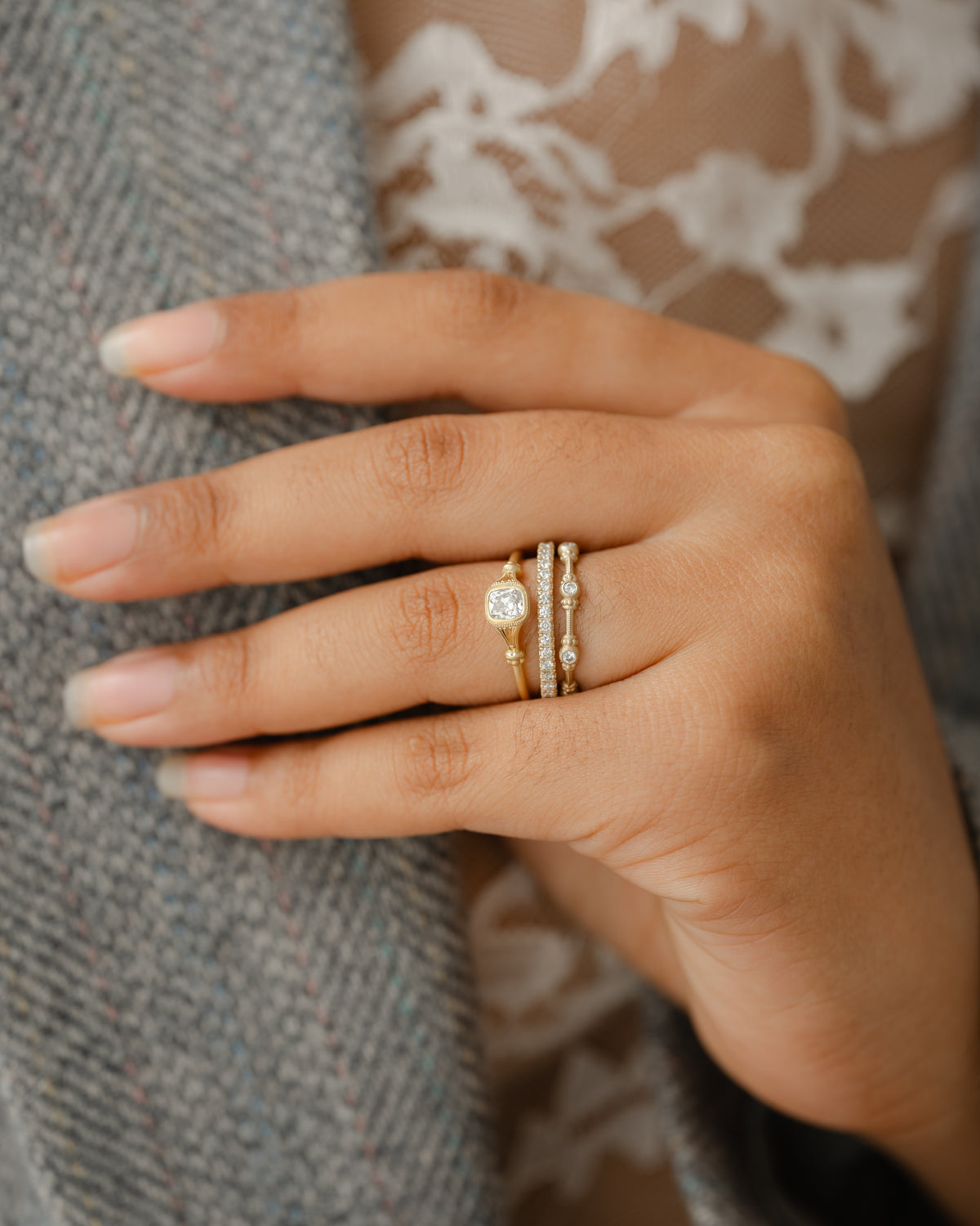 Sweet Jane Pedestal Solitaire Ring