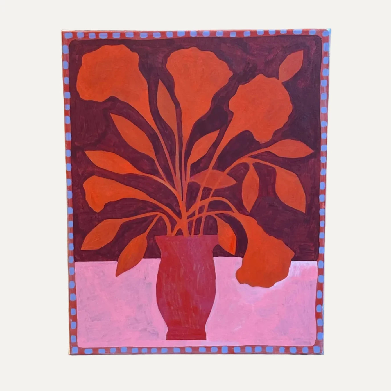 Red Vase Painting