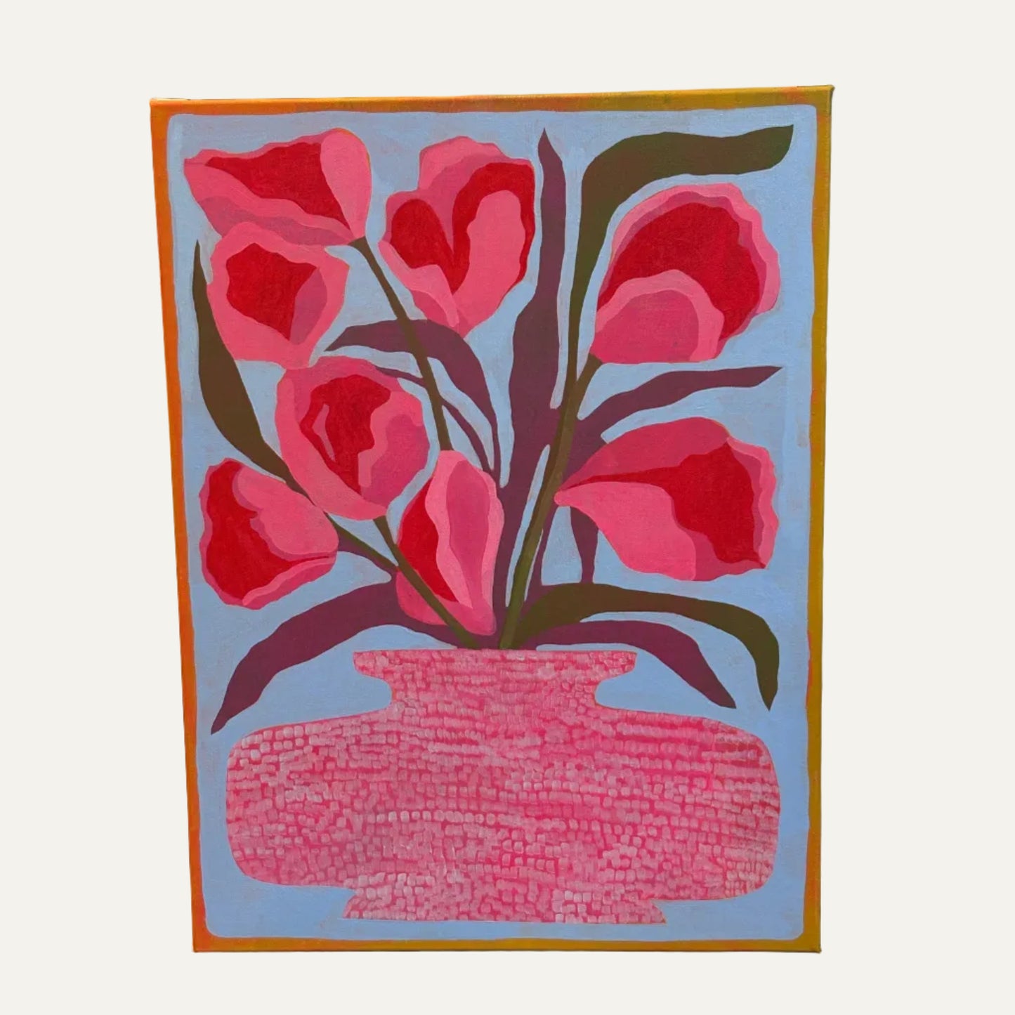 Pink Vase Painting