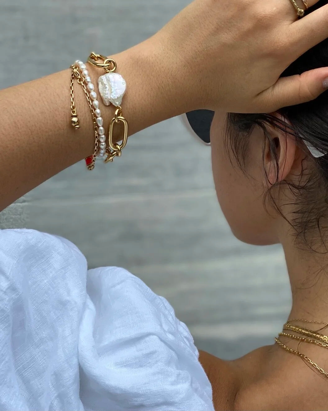 Coin Pearl Bracelet