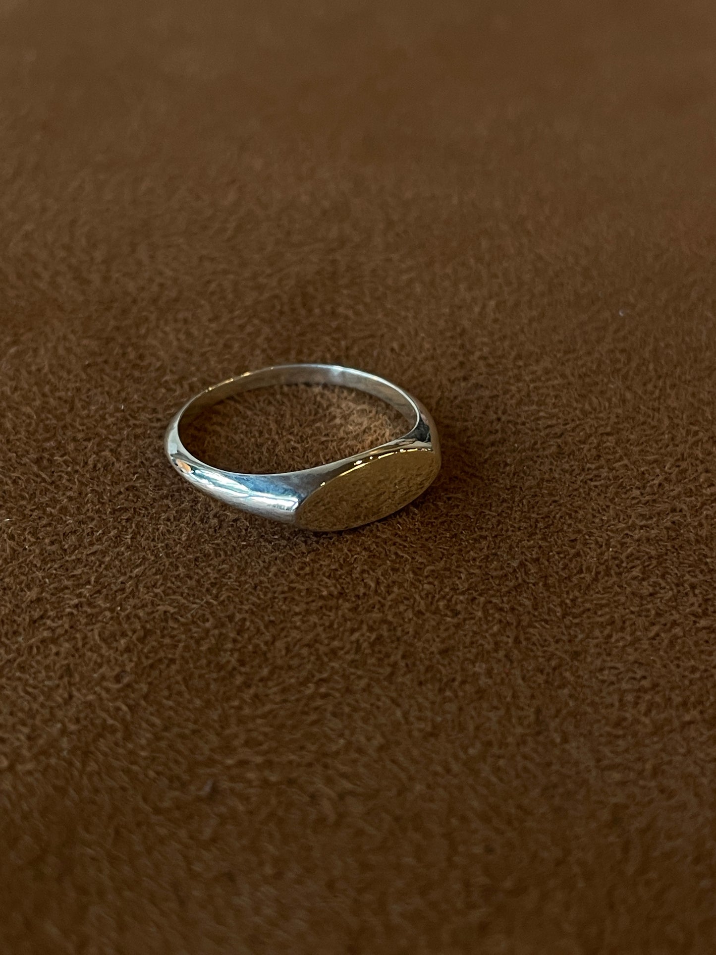 Oval Signet Pinky Ring