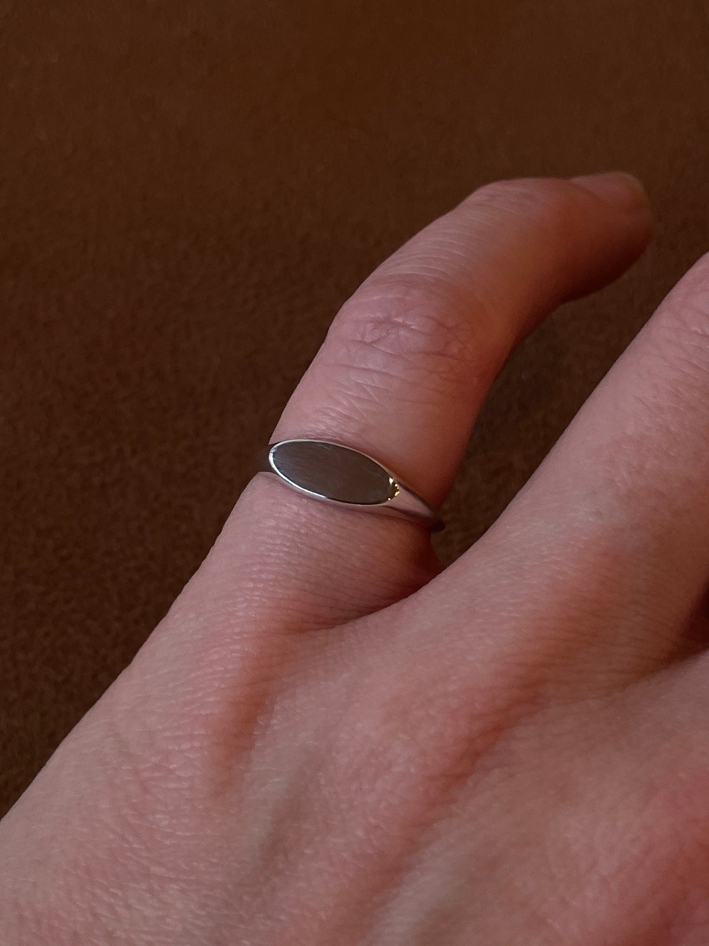 Oval Signet Pinky Ring