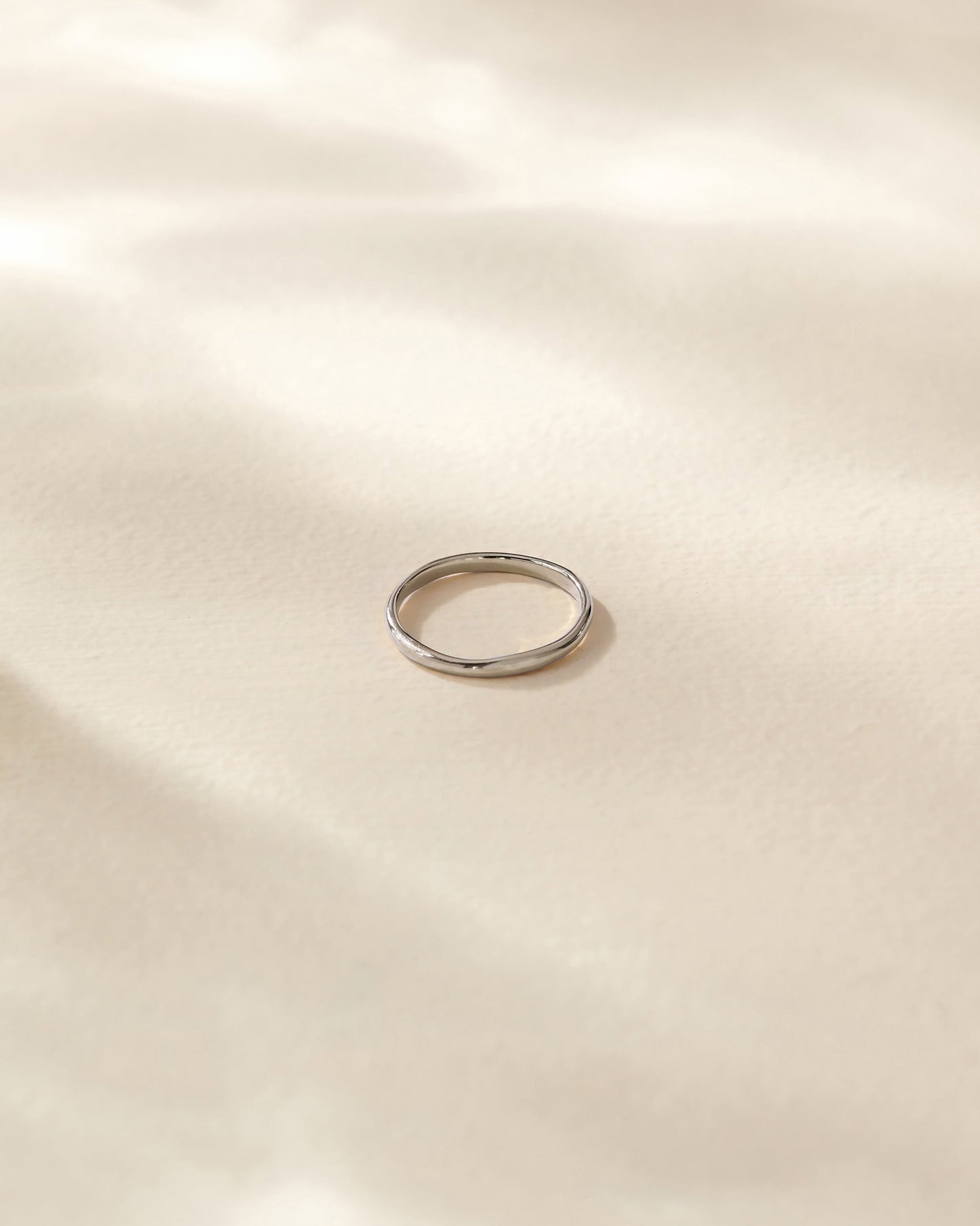 Mini Micro Organic Ring | Sterling Silver