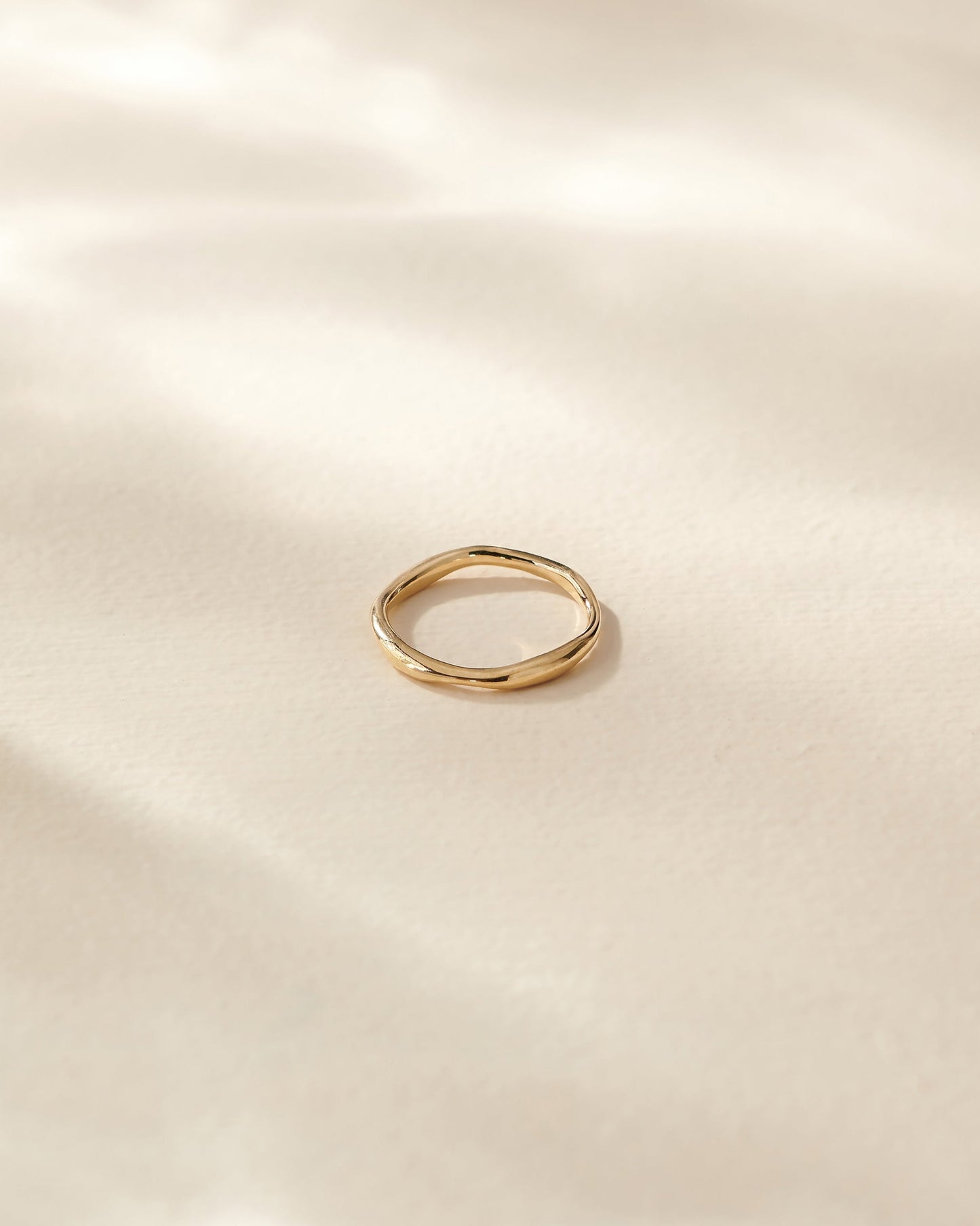 Mini Micro Organic Ring | 14K Gold