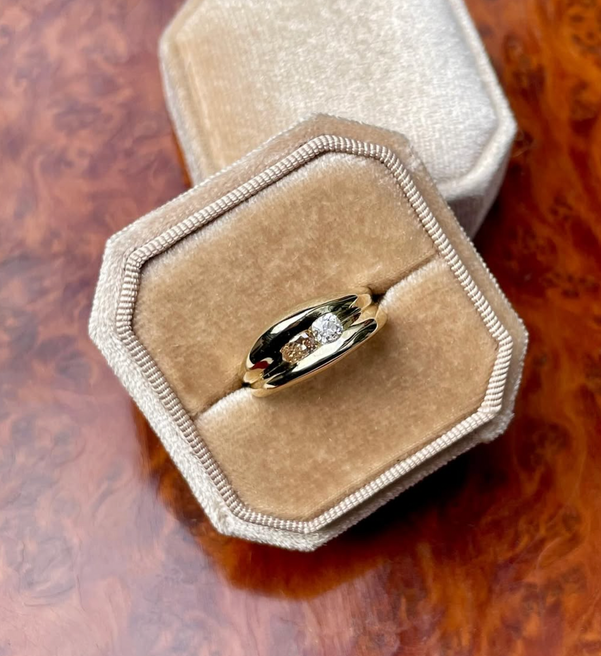 Toi et Moi Diamond Set Ring
