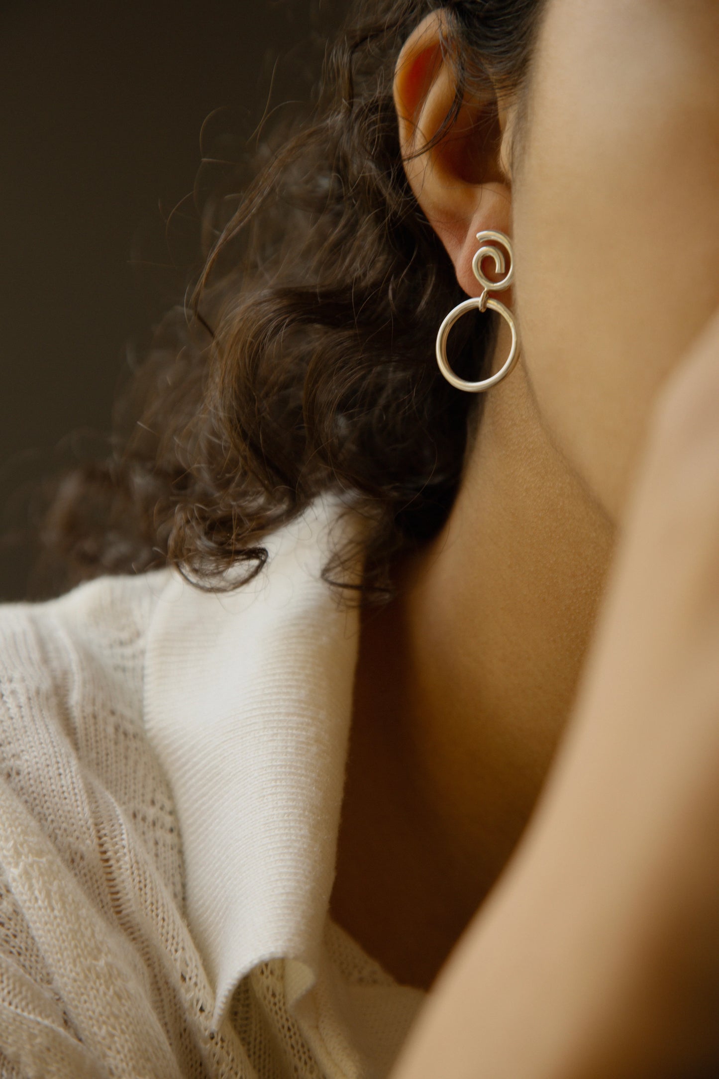 Silver Knocker Earrings