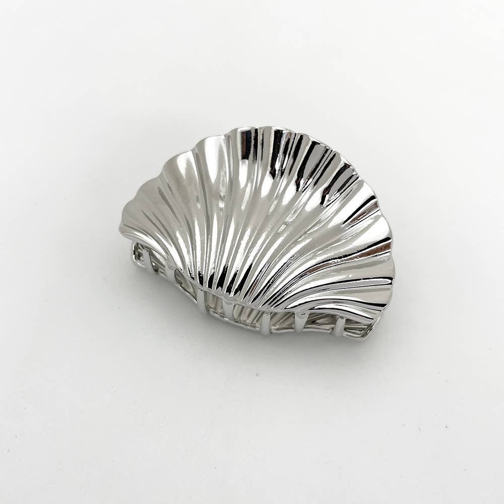 Large Shell Metal Hair Clip