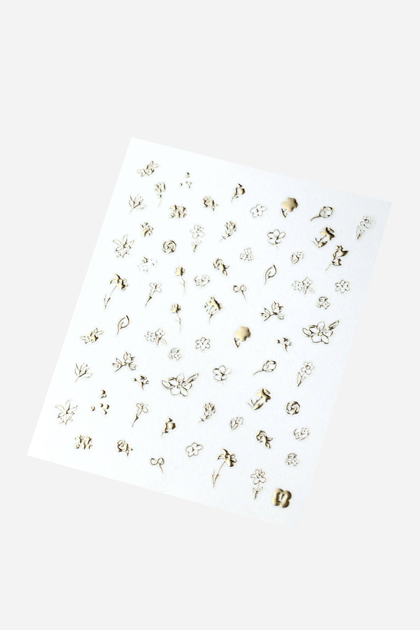 Flower Gold Nail Sticker by Zoe Wodarz