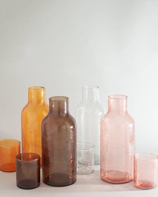 Hammered Glass Carafe