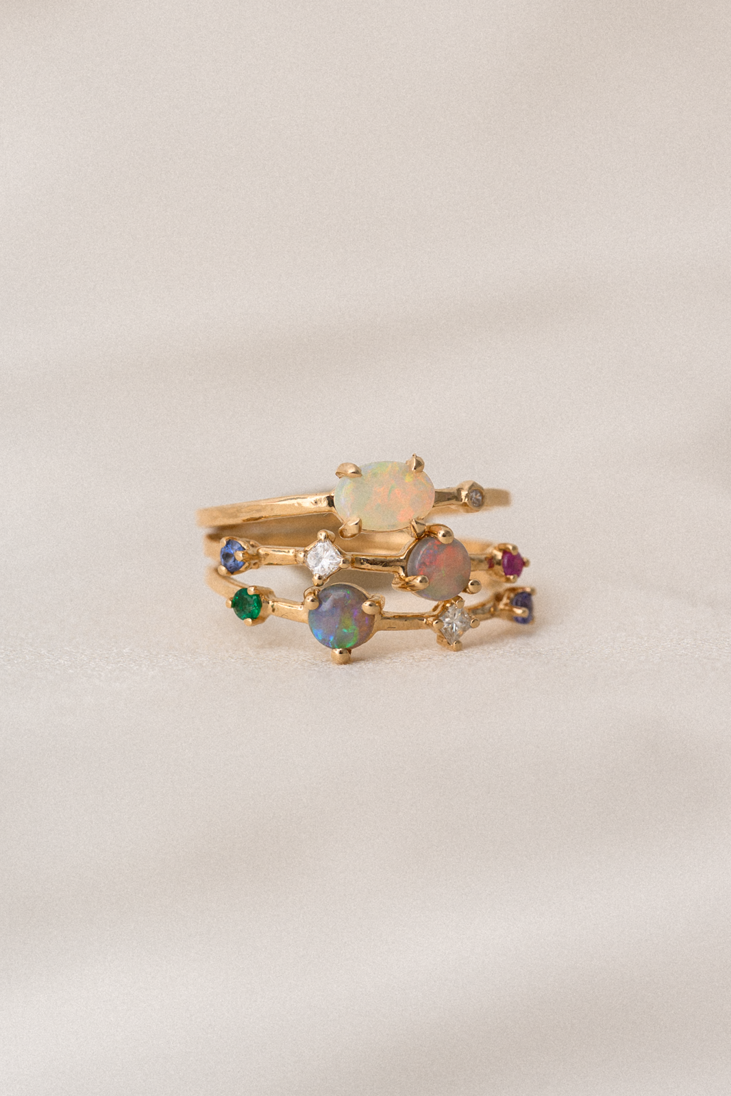 Wink Ring | Opal & Diamond