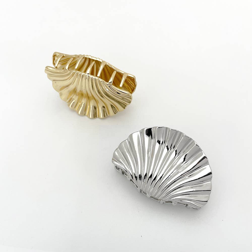 Shell Metal Hair Clip