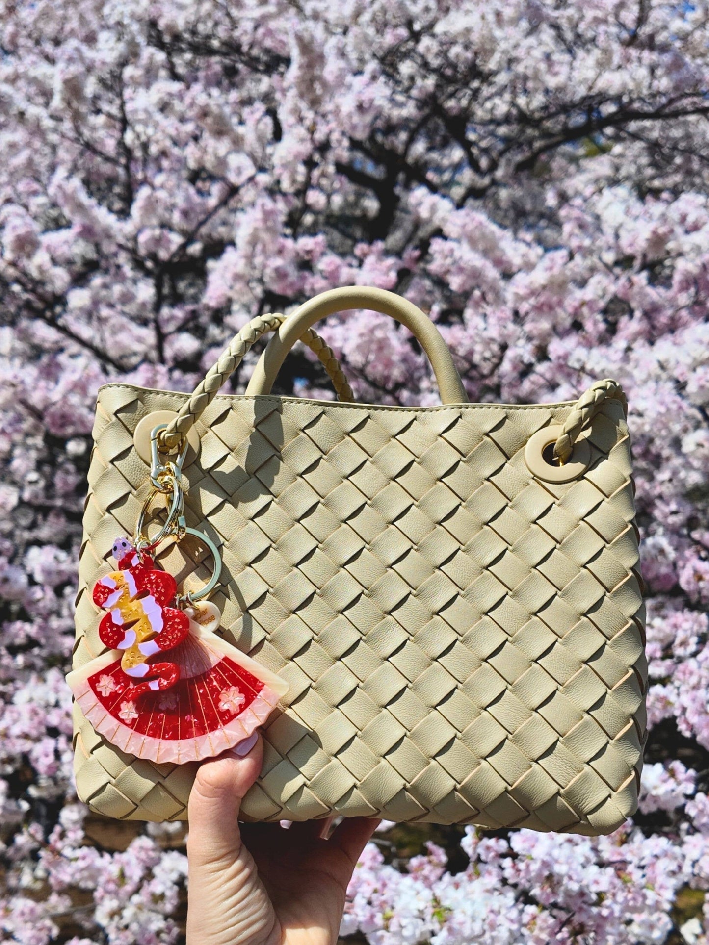 Blossom Fan Bag Charm