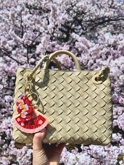 Blossom Fan Bag Charm