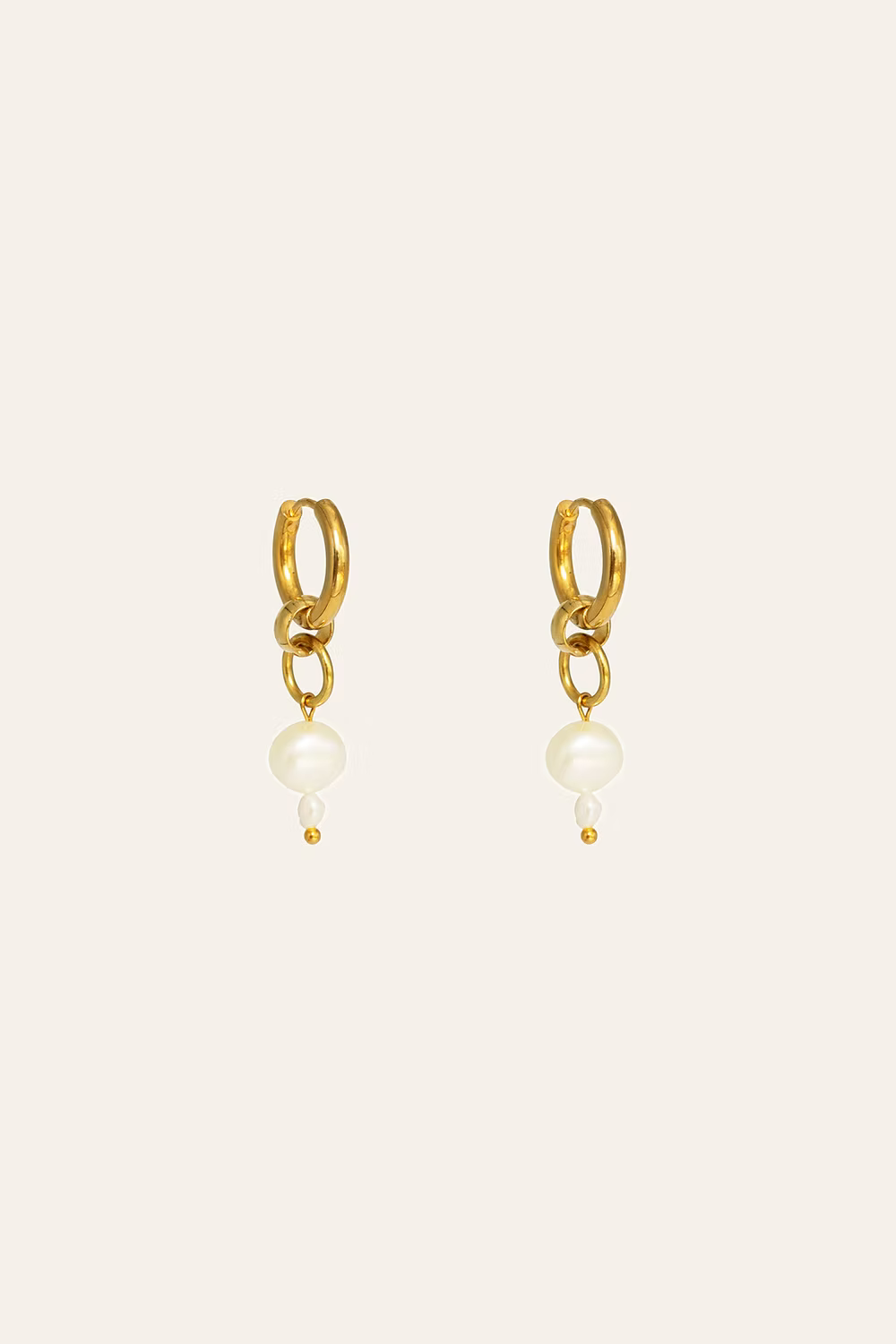 Pearl Drop Hoop