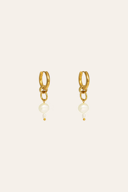 Pearl Drop Hoop