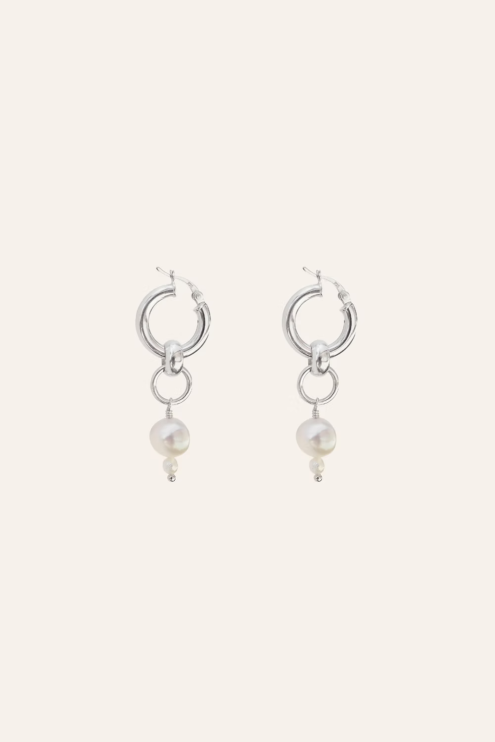 Pearl Drop Hoop