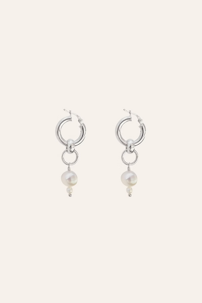 Pearl Drop Hoop