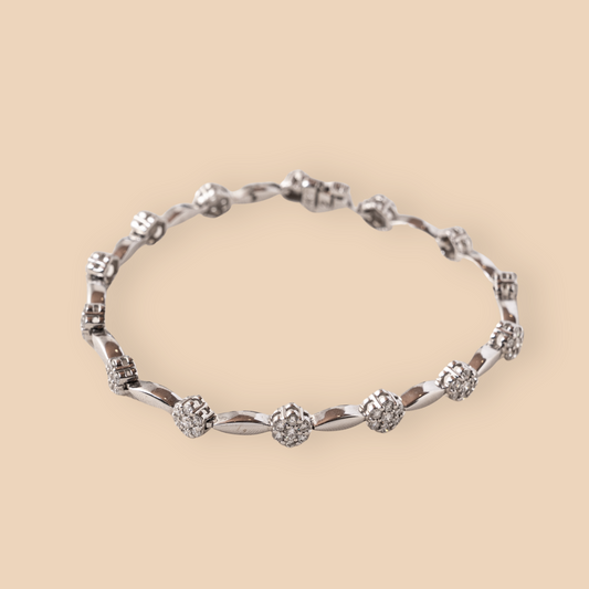 Flower Tennis Bracelet