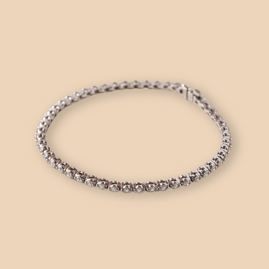 White Gold Tennis Bracelet