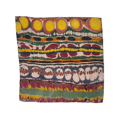Ruby Stripe Silk Bandana