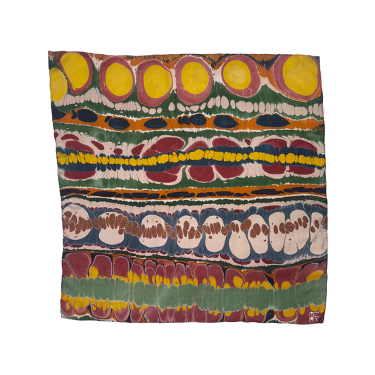 Ruby Stripe Silk Bandana