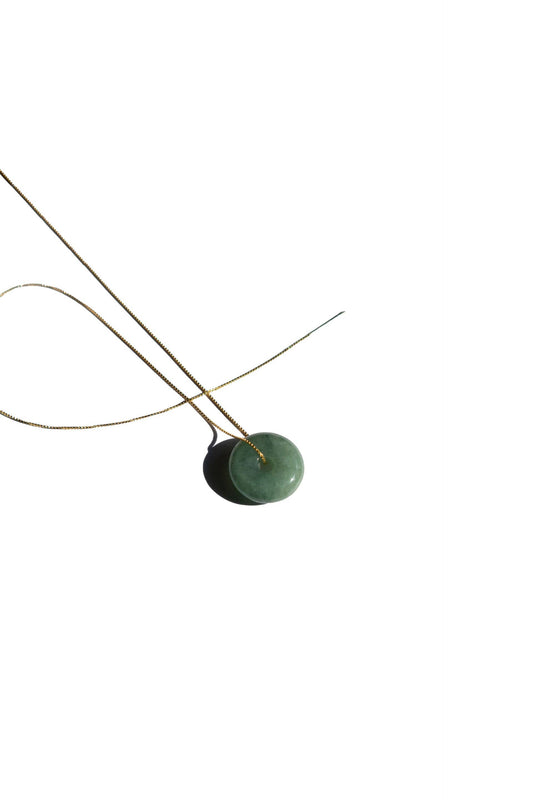 Button Jade Necklace