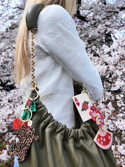Blossom Fan Bag Charm