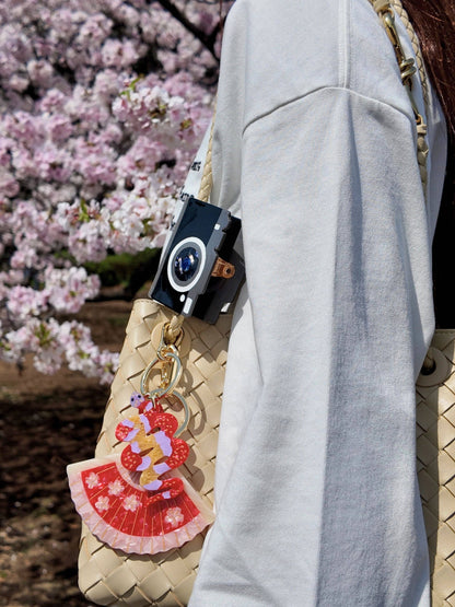 Blossom Fan Bag Charm