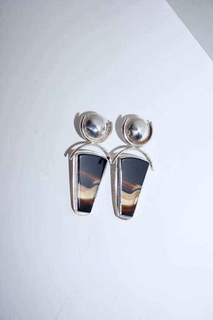 Banded Scarab Earrings