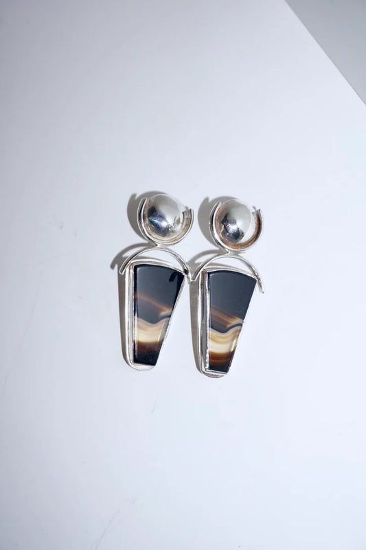Banded Scarab Earrings