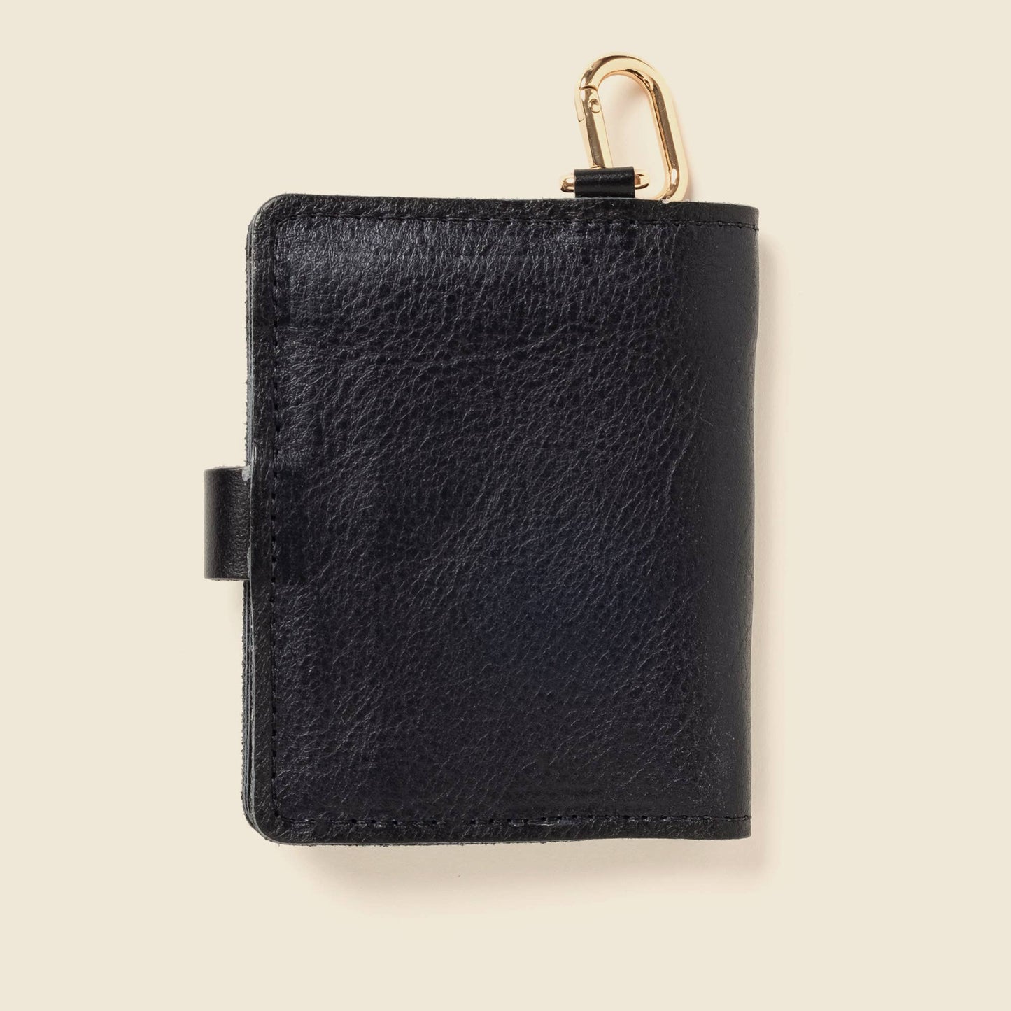 Snap Leather Wallet with Key Ring
