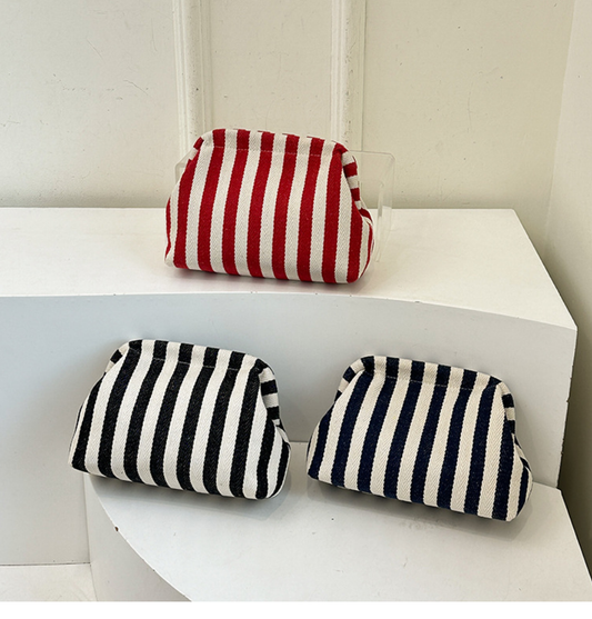 Striped Travel Pouch