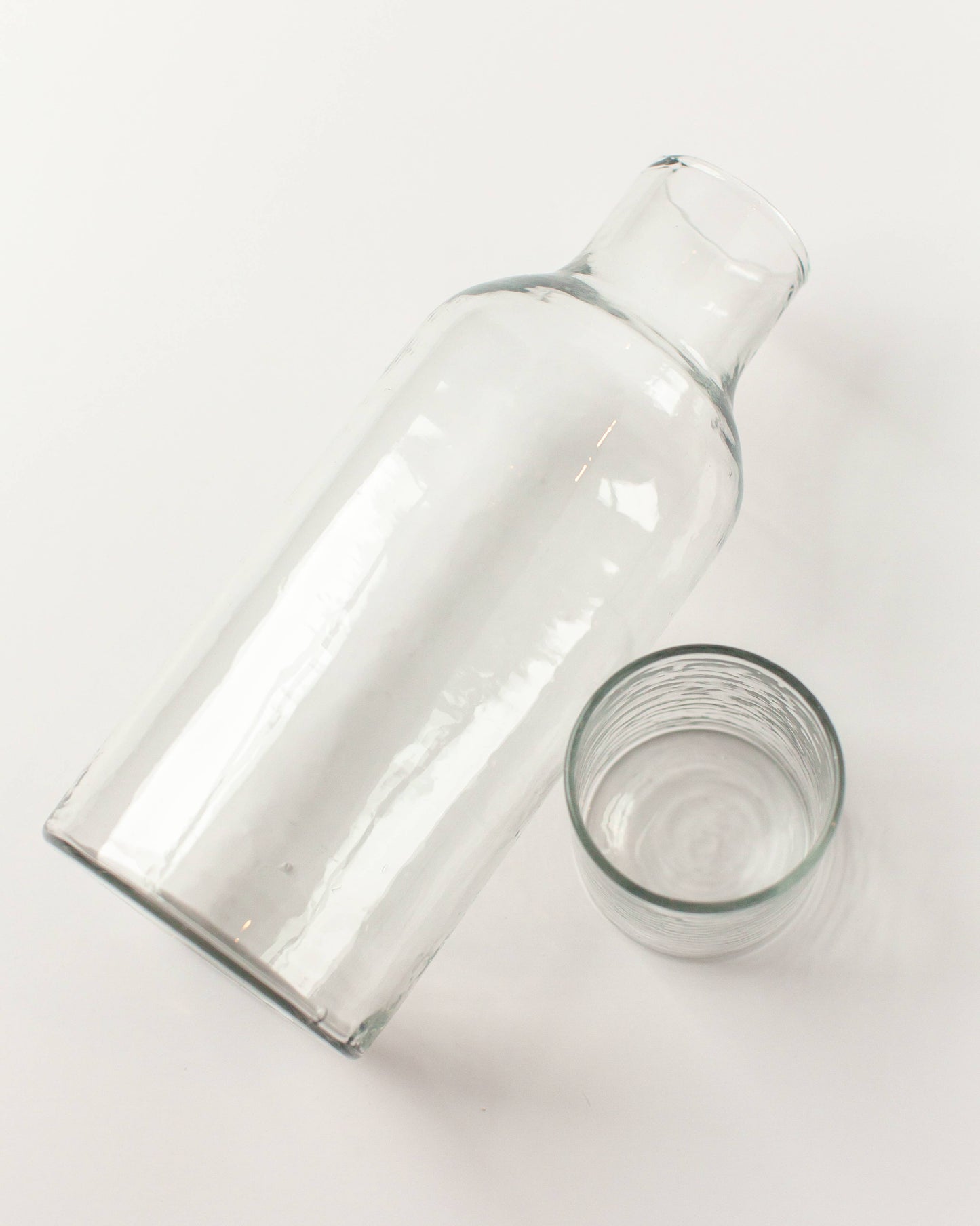 Hammered Glass Carafe