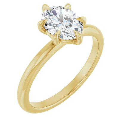 Oval Solitare Ring