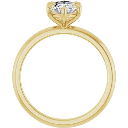Oval Solitare Ring