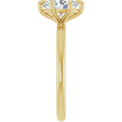 Oval Solitare Ring