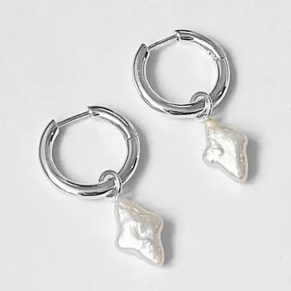 Anna Hoops + Falling Star Pearl