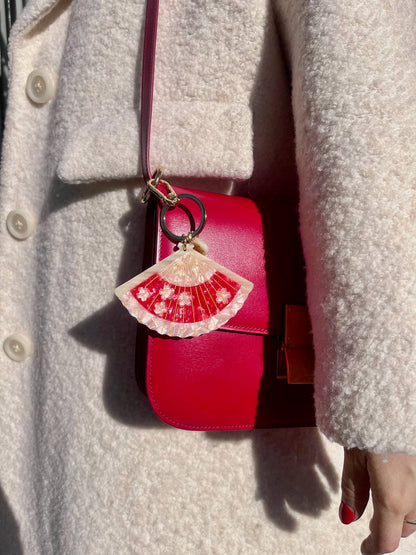 Blossom Fan Bag Charm