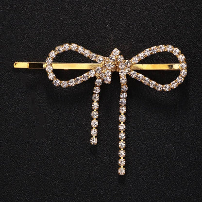 Bow Rhinestone Hair Clip