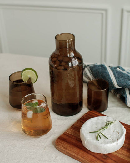 Hammered Glass Carafe