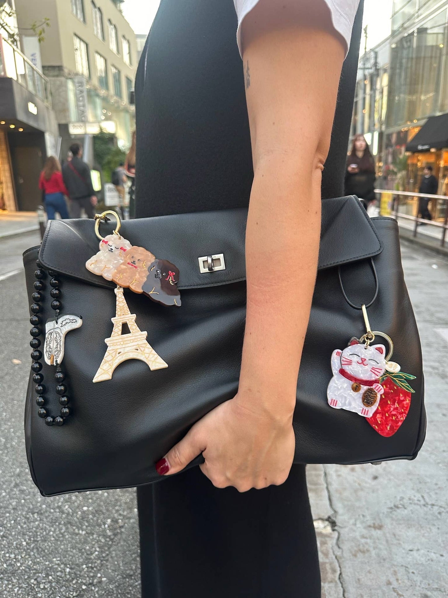 Lucky Cat Bag Charm