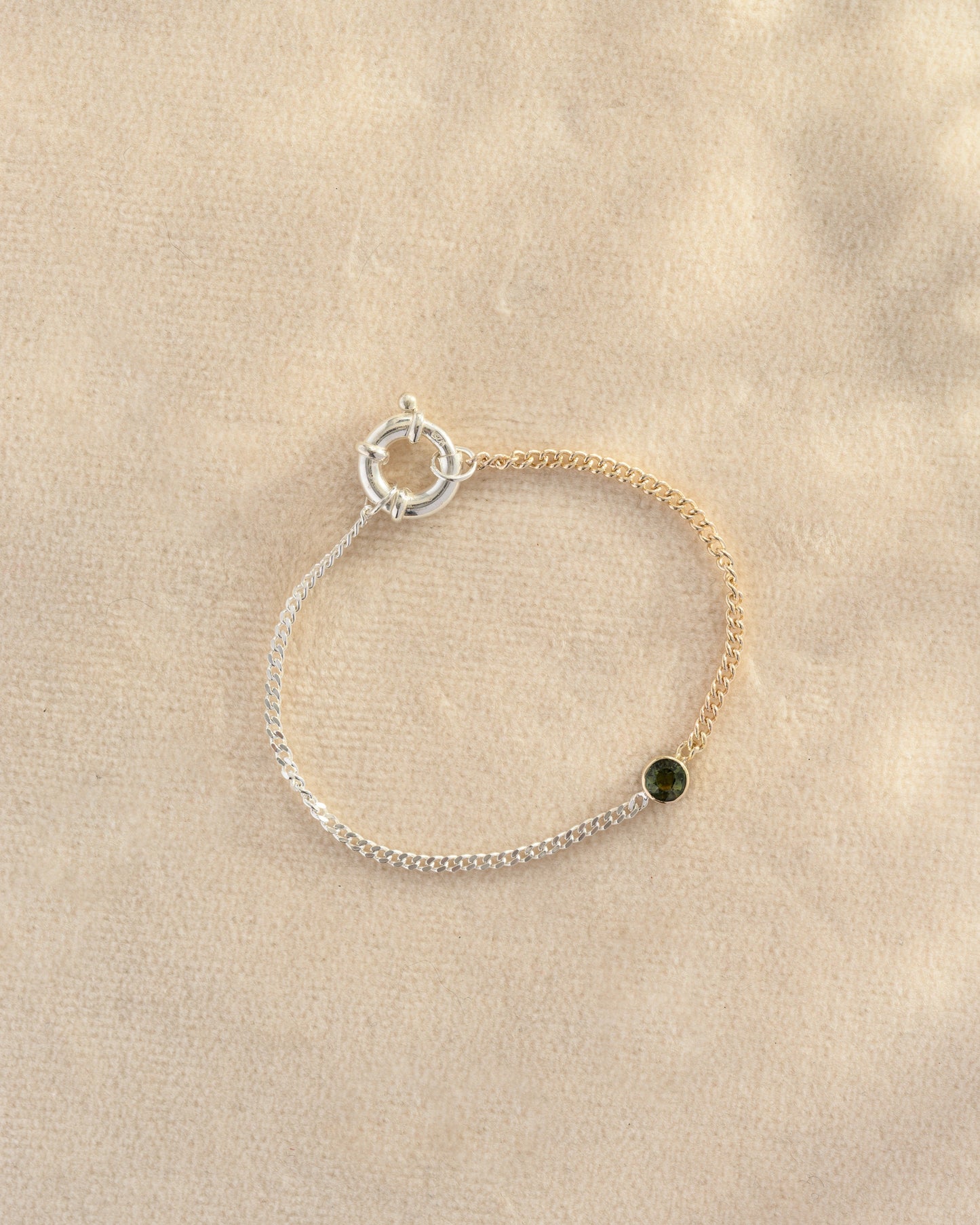 Sapphire Mixed Metal Bracelet #2 | OOAK